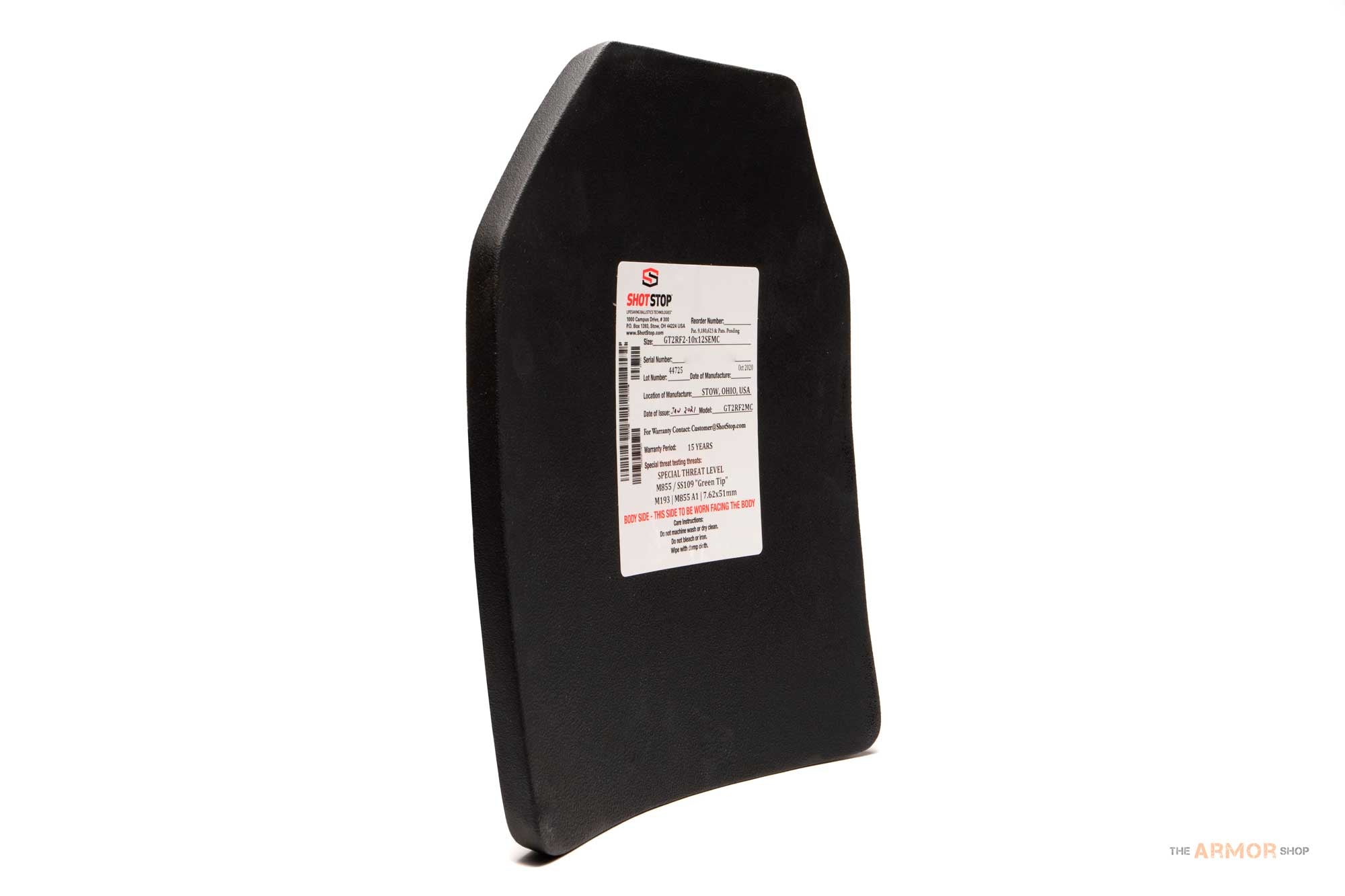 ShotStop Duritium® GT2 Sapi (Back) Plate