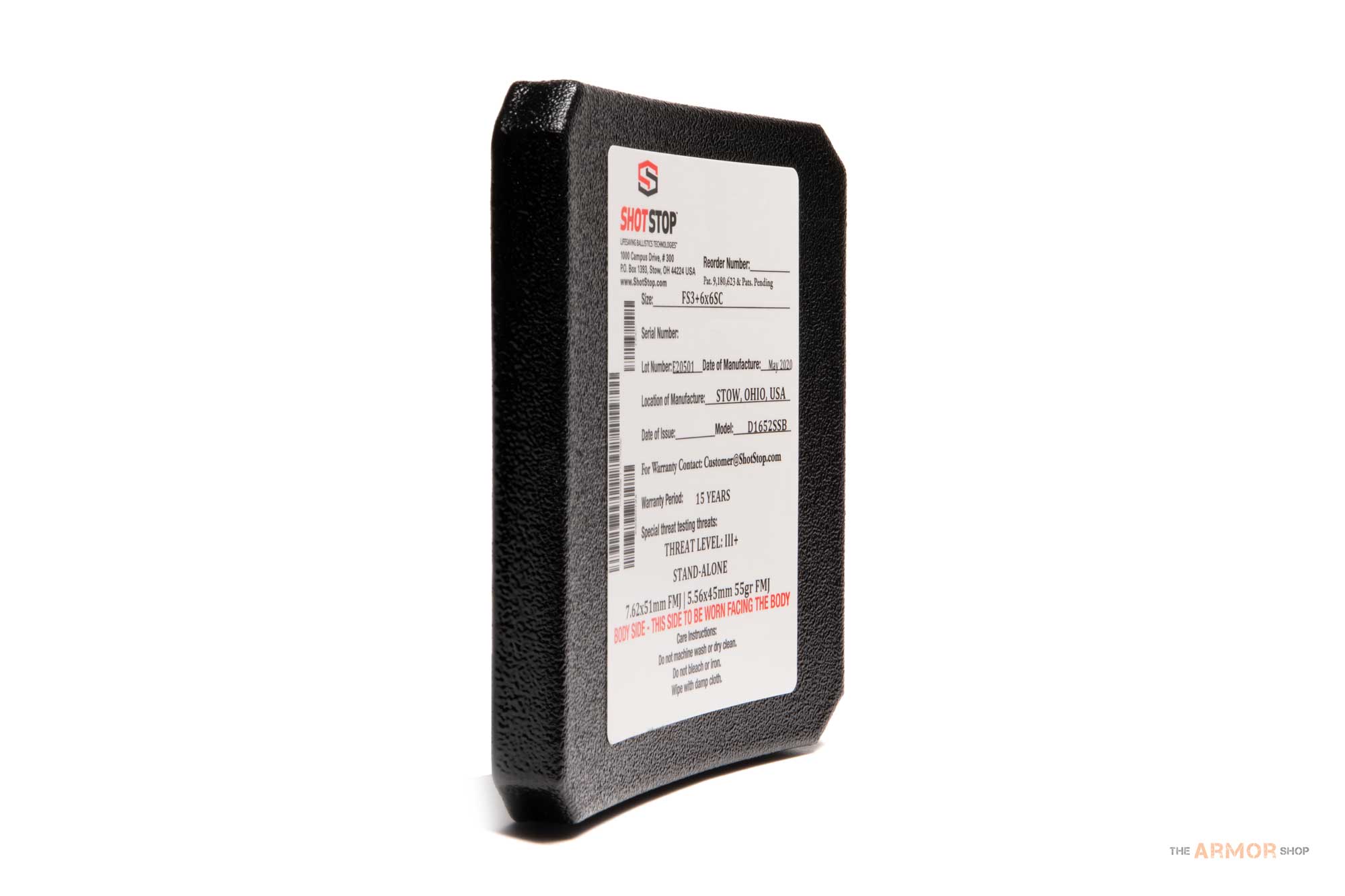 ShotStop Duritium® III+PA Side Plate