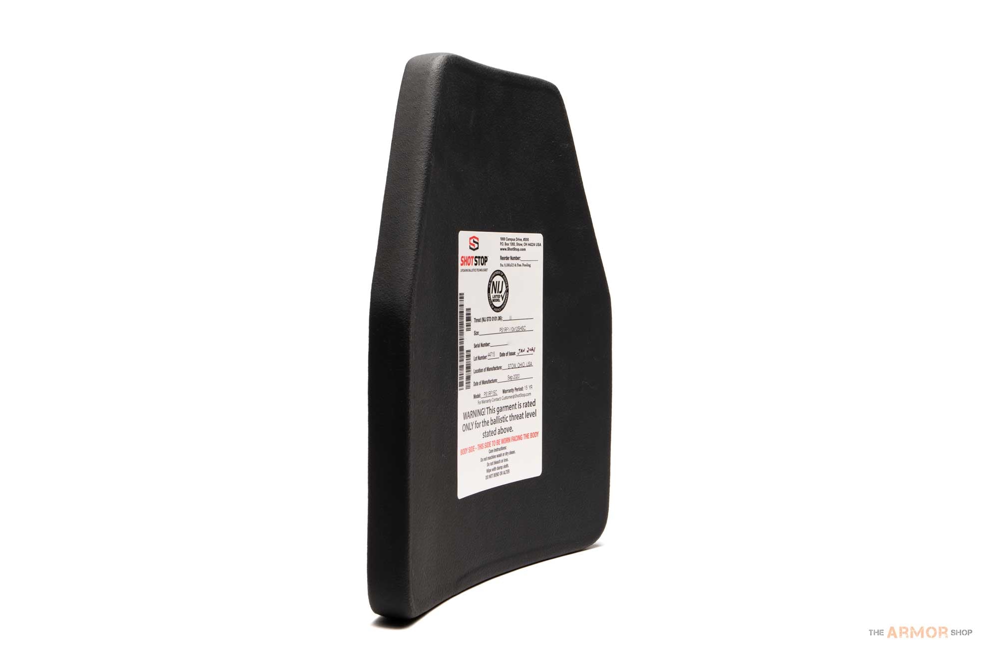 ShotStop Duritium® III+PS Shooter (Front) Plate