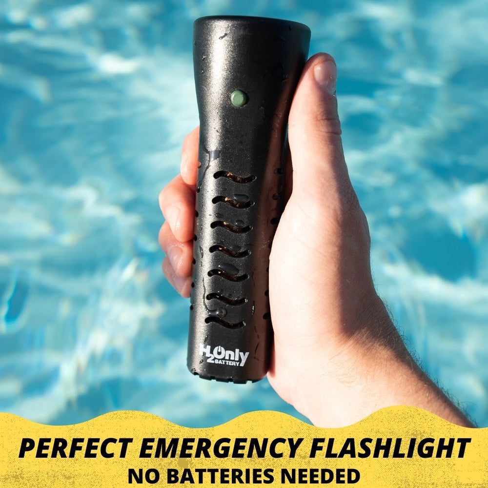 Water Powered Flashlight H2Only Battery