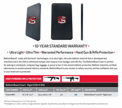BallisticBoard® III RA - Rifle Protection (AR-15, AK-47)